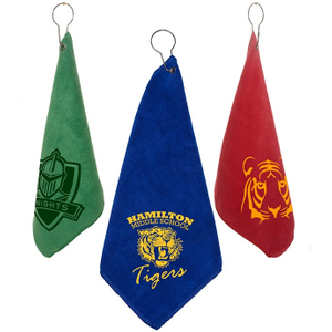 Microfiber  Golf Towel with Grommet and  Hook