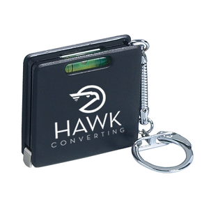 Square  Level Tape Measure Key Chain - 3  ft