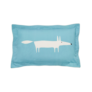 Mr Fox Oxford Pillowcase, Teal