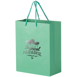 Foil  Stamp 8 x 10 Matte Laminate Euro Tote with  Gusset