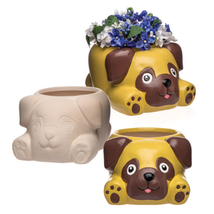 Pots de fleurs carlin en céramique