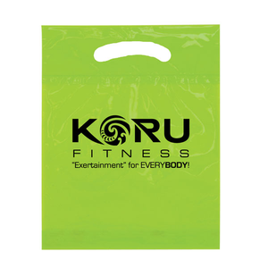 Biodegradable  Fold Over Die Cut Bag - 9 x  12
