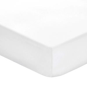 50/50 Polycotton Percale Fitted Sheets, White