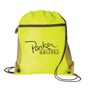 Drawstring Backpack With Mesh Pocket