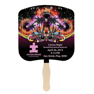 Bread  Slice Hand Fan - Full Color -  Sandwich