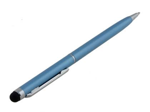 Universal Finger-Touch Dual Stylus & Pen - Sky Blue