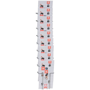 Twinco Wall-Mounted Literature Display, 9 Compartments, A5, Silver