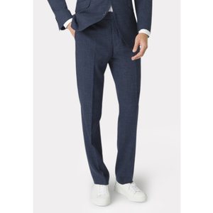 Tailored Fit Constable Navy Linen Blend Suit Trousers