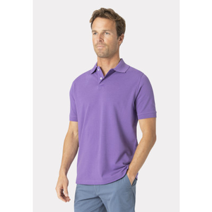 Milford Heather Pure Cotton Pique Polo Shirt
