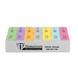 Twice-A-Day  Pill Holder  Tray