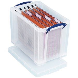 Really Useful Storage Box, 24 Litre, Clear