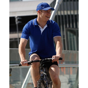 Contrast Collar Polycotton Pique Mens Polo Shirt