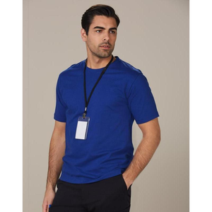 Semi Fitted Combed Cotton Jersey Crew Neck Tee