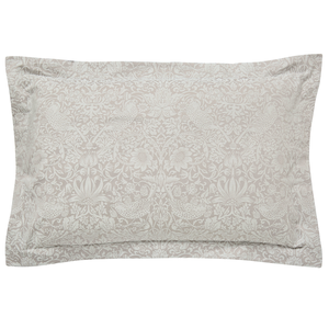 Pure Strawberry Thief Oxford Pillowcase, Pebble