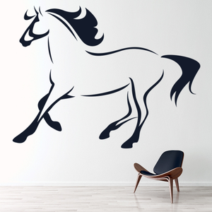 Running Horse Farm Animals Wall Sticker