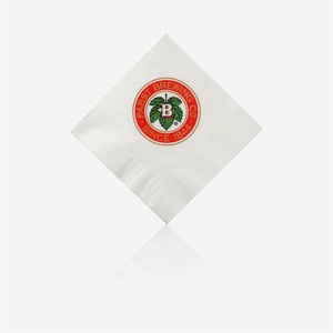 White  Beverage Napkin - 5 x  5