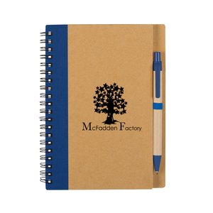Eco-Inspired  Spiral Notebook &  Pen