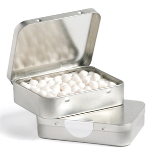 Hinged Mint Tin with Full Colour Sticker Branding