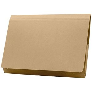 Guildhall Full Flap Document Wallets, 315gsm, Foolscap, Buff, Pack of 50