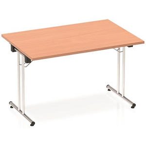 Impulse Rectangular Folding Table, 1200mm, Beech