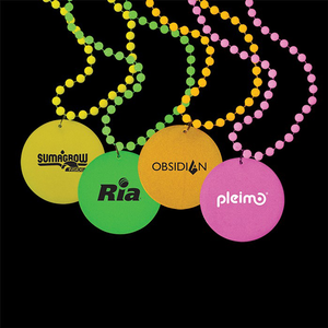Glow  In The Dark Medallion Beads -  Assortment