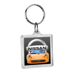 Square  Crystal Key  Tag