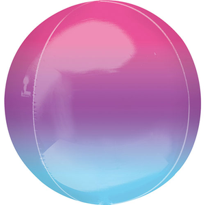Purple and Blue Ombre Orbz Foil Helium Balloon 38cm / 15 in