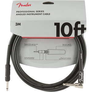 Fender Professional Series Instrument Cable Straight-Angle 10' (Black)