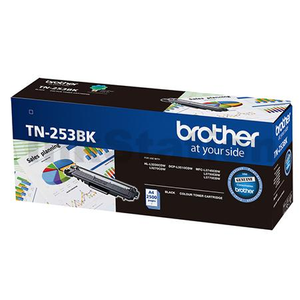 Genuine Brother TN-253BK Black Toner Cartridge - 2,500 pages