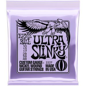 Ernie Ball Ultra Slinky Nickel Wound Electric Guitar Strings - (10-48)