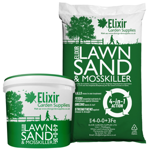 Lawn Sand & Moss Killer with Ferrous Sulphate (4-0-0+3%Fe) - 20kg, Polythene Bag