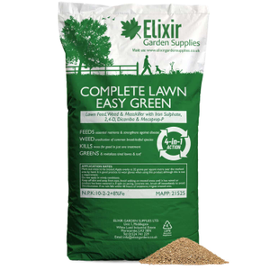 Complete Lawn Easy Green Feed, Weed & Mosskiller (10-2-2+8Fe) - 20kg, Polythene Bag