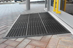 EntraGuard Rubber Door Mat with Holes