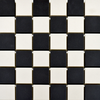Churchill Snow & Midnight Chequer Mosaic Tiles