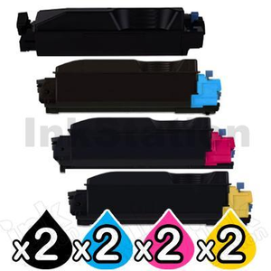 2 Sets of 4-Pack Non-Genuine alternative for TK-5274 Toner Cartridge Combo suitable for Kyocera Ecosys P6230CDN, M6230CIDN, M6630CIDN [2BK,2C,2M,2Y]