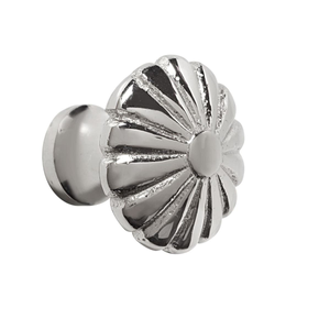 Solid Flower Cabinet Knob 30mm Nickel Plated