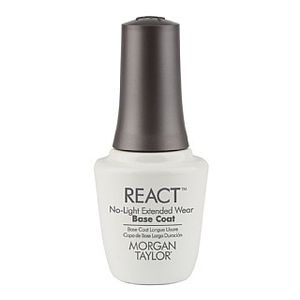 Morgan Taylor Nail Polish React No-Light Extended Wear Base Coat 15ml
