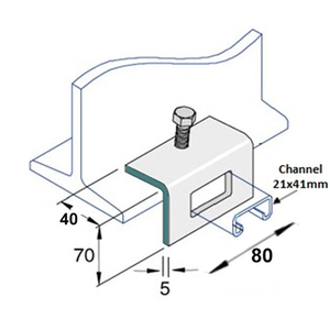 21mm Window Bracket (Type P1796A)