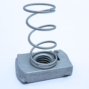 M12 Long Spring Channel Nuts Hot Dipped Galvanized - Box of 100