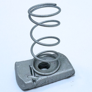M8 Long Spring Channel Nuts Hot Dipped Galvanized - Box of 100