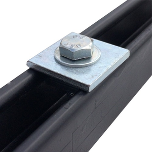 M8 Square Plate Washers - (Box of 100) - 40x40x5mm - BZP