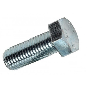 M8x25mm Hex Head Set Screw - (Box of 100) - (BZP)