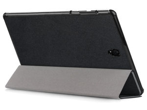 Slim Synthetic Leather Flip Case with Stand for Samsung Galaxy Tab S4 10.5 - Black