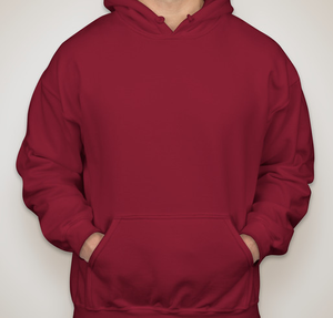 Gildan Midweight 50/50 Pullover Hoodie - Cardinal Red