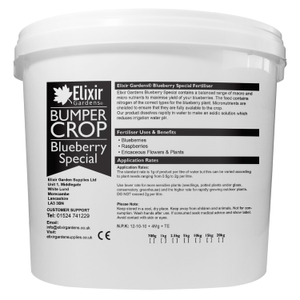 Bumper Crop Blueberry Special Fertiliser &amp; Plant Food (12-10-10+4%Mg) - Re-Sealable Tub, 2.5kg