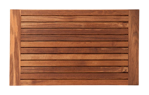 30" x 18" Teak Bath or Shower Mat with Banded Side Edges