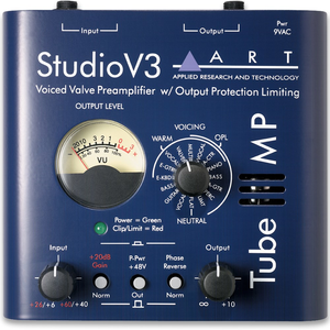 ART Pro Audio Tube MP Studio V3 Voiced Valve Preamplifier w/ Output Protection Limiting
