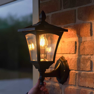 Solar Wall Light Filament Effect LEDs 34cm