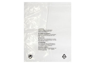 350 x 425mm Clear Polypropylene Garment Bags - 100 Bags