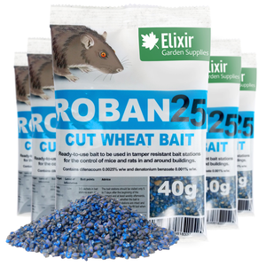 Roban25 Cut Wheat Rodent Poison | Strongest Available Online | 40g Sachets - 15